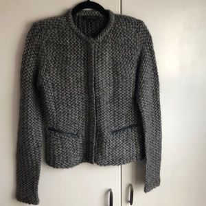 Ann Taylor Grey Sweater Jacket